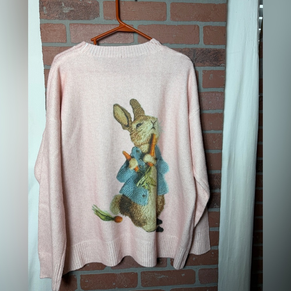 Pink Peter Rabbit Sweater Size 3Xl - Picture 2 of 4
